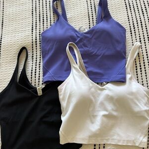 Lululemon align tanks. $40 each or $100 for all 3.